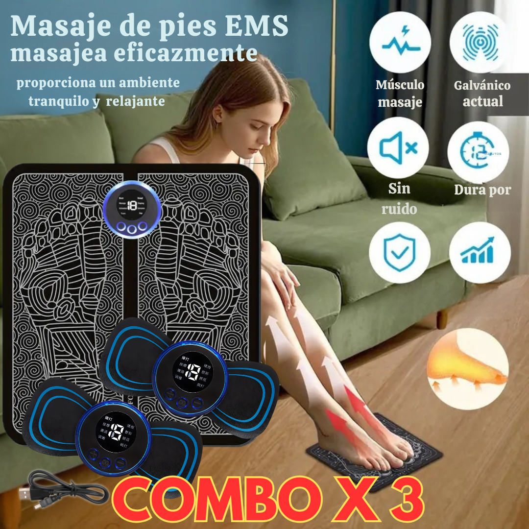✨ Duo Relajación – 2 Mariposas + Tapete EMS 💥 Alivio instantáneo sin gastar en terapias